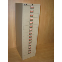 15 Drawer Filing Cabinet Beige