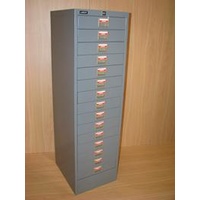 15 Drawer Filing Cabinet MGrey