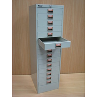 15 Drawer Filing Cabinet LGrey