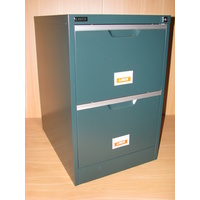 2 Drawer Filing Cabinet Green