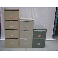 3 Drawer Filing Cabinet Beige