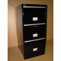 3 Drawer Filing Cabinet Black