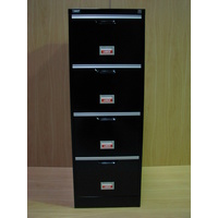 4 Drawer Filing Cabinet Black