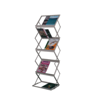 MAGAZINE RACK PORTABLE D/SIDES