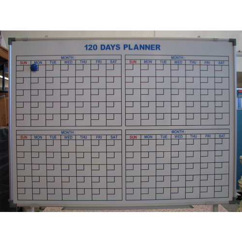 120 Day Planner Whiteboard