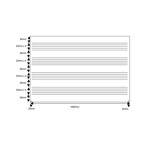 MUSIC LINES WHITEBOARD  