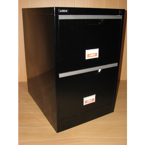 2 Drawer Filing Cabinet Black
